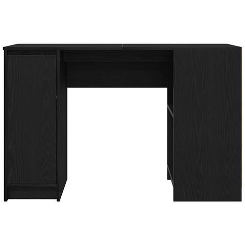 Scrivania Rovere Nera 120x42x76 cm in Legno Multistrato - Foto 9