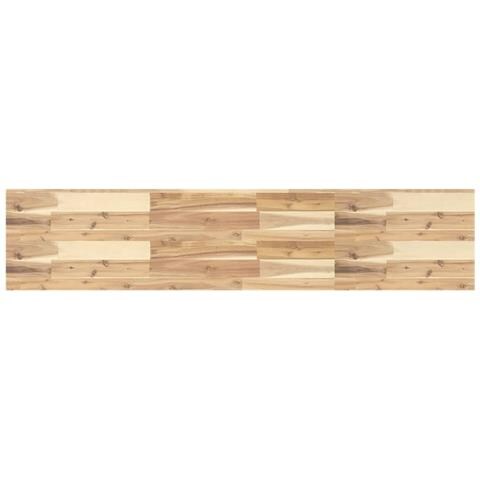 Piano Per Tavolo 120x30x4 Cm Rettangolare Legno Massello Acacia - Foto 2
