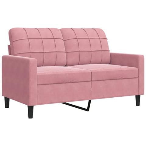 Divano A 2 Posti Rosa 120 Cm In Velluto - Foto 2