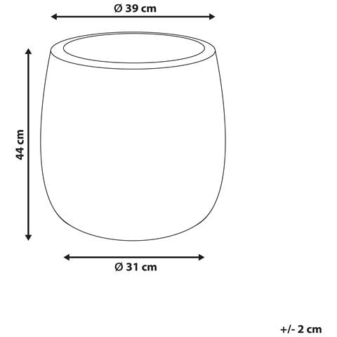 Vaso Per Piante Livadia 39 Cm Tortora - Foto 6