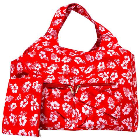 Borsa Mare Spiaggia Piscina Borsone Grande Tasca Portaoggetti Mod Malibu Borsa Rosso - Foto 1