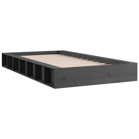 Giroletto Grigio 75x190 Cm Small Single In Legno Massello - Foto 2