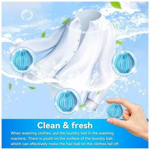 12 Sfere Per Bucato, Sfera Anti-avvolgimento Per Il Lavaggio Dei Vestiti Blue - Foto 7