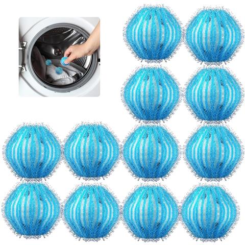 12 Sfere Per Bucato, Sfera Anti-avvolgimento Per Il Lavaggio Dei Vestiti Blue - Foto 1
