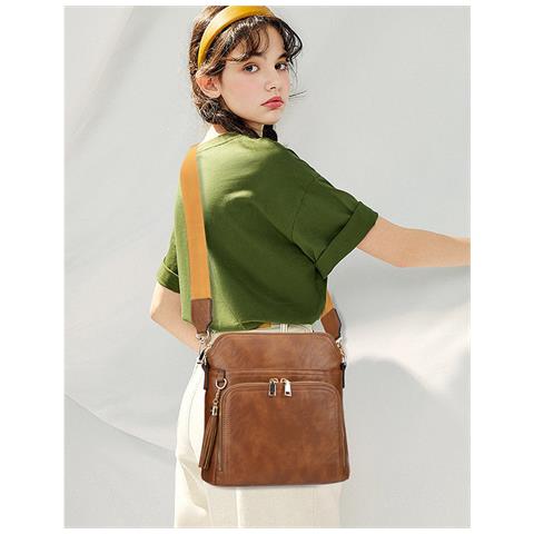 Elegante Borsa A Tracolla Da Pendolare Per Donna - Chic E Funzionale Bronze - Foto 5