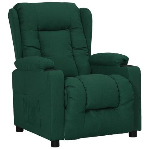 Lusso Casadino - Poltrona Alzapersona Verde Scuro Tessuto - Foto 1