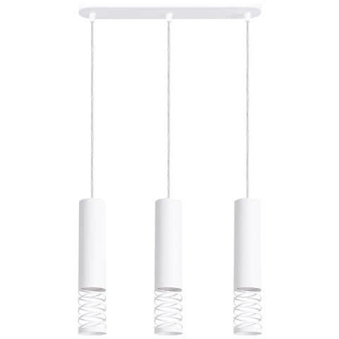 Lampada A Sospensione Lami 3l Bianco Sl. 1688 - Moderno Lampada A Sospensione Bianco 125x40x6 Cm - Foto 1