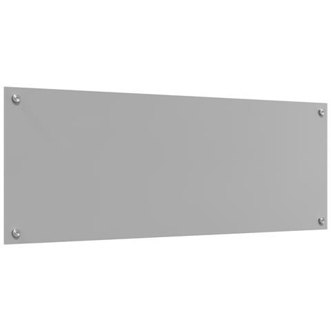 Schienale Cucina Grigio Chiaro 110x40x0,6 cm Vetro Temperato di - Foto 1