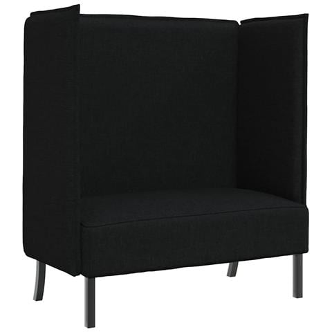 Divano alto Nero 109 x 56 x 121 cm Tessuto - Foto 1