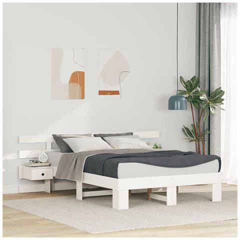 Struttura del letto con cassetto Bianco - Foto 2