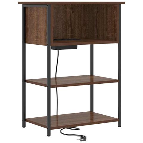 Armadio da Notte Rovere marrone 55 x 31 x 76 cm - Foto 1