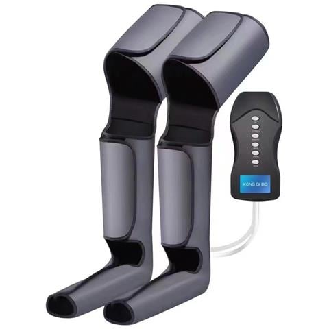 Massaggiatore Ad Aria Per Gambe (coppia) - Terapia Elettrica A Compressione Per Uso Domestico Grey - Foto 1