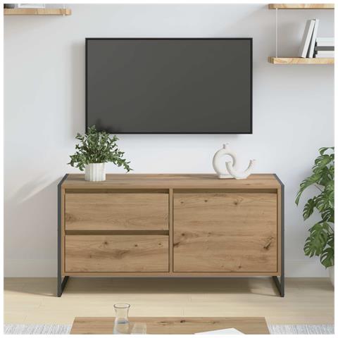 Mobile TV con cassetto Rovere Artigianale 100 x 36 x 49.5 cm - Foto 2