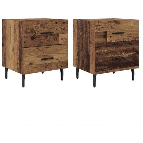 Armadio da Notte 2 pcs Legno vecchio 40 x 35 x 47,5 cm - Foto 1