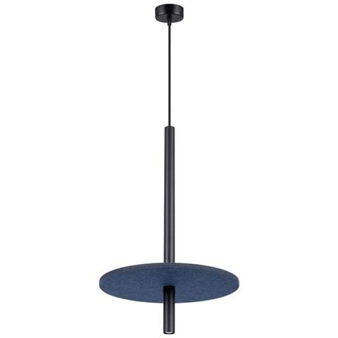 Lampada A Sospensione Feltro 1 Nero /navy Sl. 1881 - Moderno Lampada A Sospensione Blu Navy /nero 126x30x30 Cm - Foto 2