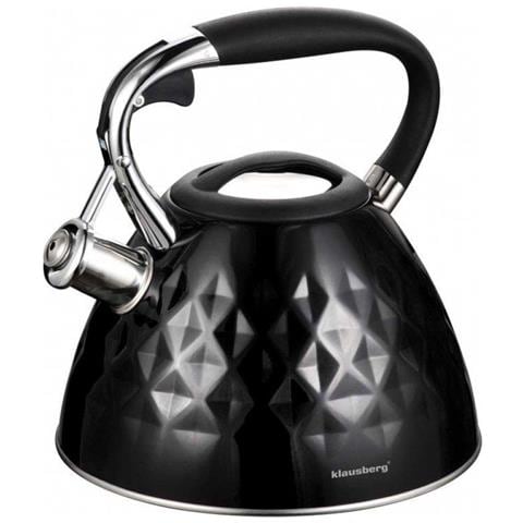 KB-7455 Bollitore con fischietto in acciaio inossidabile da 2,7 l con manico Cool-Touch - Foto 1