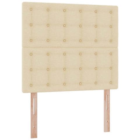Letto con contenitore e materasso Crema 90 x 190 cm Poliestere - Foto 9
