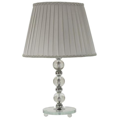 Lampada Da Tavolo Vkh156-argento-metallo-30x30x48 Cm - Foto 1