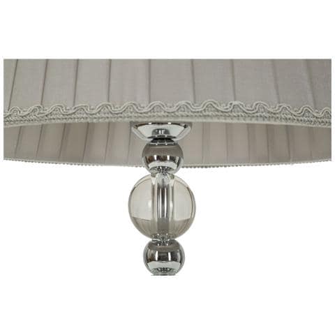 Lampada Da Tavolo Vkh156-argento-metallo-30x30x48 Cm - Foto 2