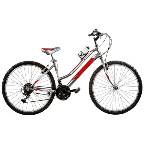 Bici Da Donna Mountain Bike 26 Mtb Lincy Bicicletta Ly26 Con Cambio 18v - 40 Nero Opaco Fuxia - Foto 3