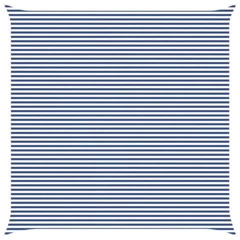 Vela da ombra solare Blu e Bianco 7 x 7 m - Foto 1