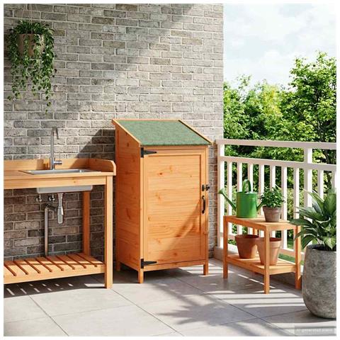 Capanno da Giardino Marrone 59 x 56 x 113,5 cm - Foto 2