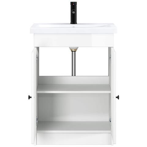 Set di mobili per il bagno Bianco Lucido 78,5 x 37,5 x 81 cm - Foto 2