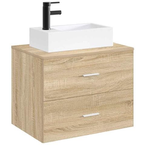 Lavabo da bagno Nero Opaco 45,5 x 25,5 x 13 cm Metallo - Foto 2