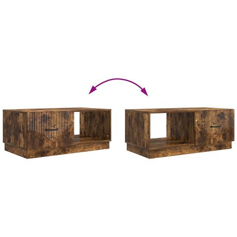 Tavolino da salotto Rovere Fumo 90 x 50 x 37 cm - Foto 9