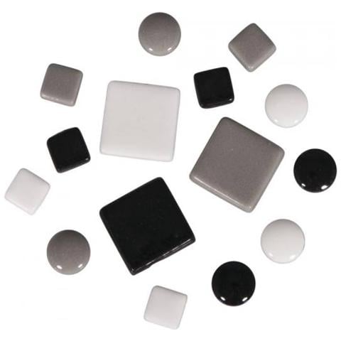Mosaico Misto Bianco E Nero - Foto 1