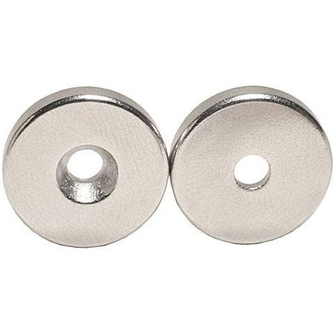 Bottone Magnetico Con Foro Svasato - Ø Mm 20 - Forza 10 Kg - Foto 2