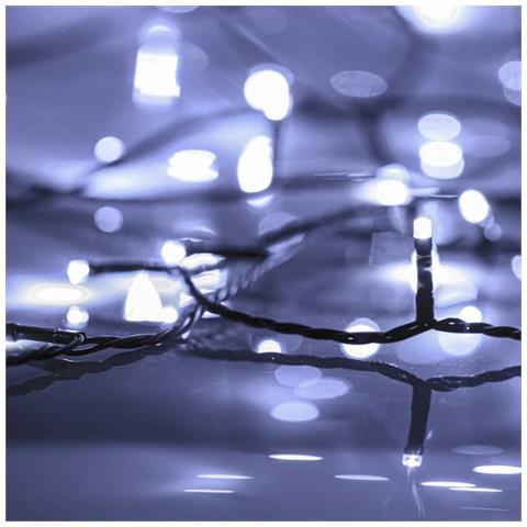 Stringa Di Luci 600 Led Interno Esterno Ip44 60m Bianca Fredda - Foto 2