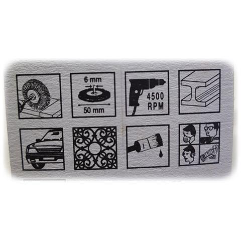 Spazzola circolare per sverniciare, diametro 50mm - Foto 2