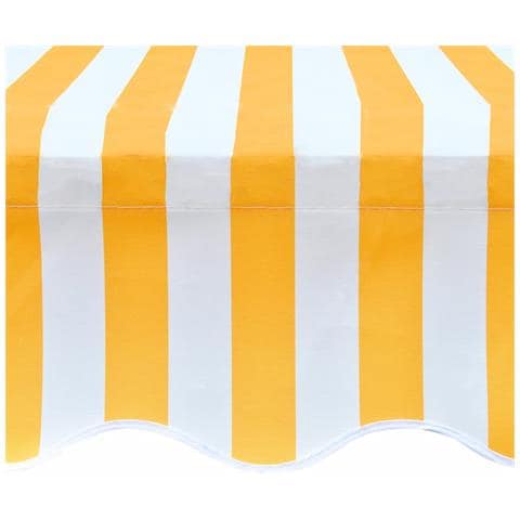Tendone Parasole in Tela Arancione e Bianco 350x250 cm - Foto 2