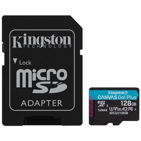 Scheda MicroSD XC Canvas Go! Plus 128 GB UHS-I di Classe 10 Velocità 170/90 MB / s read / write + Adattatore SD - Foto 1