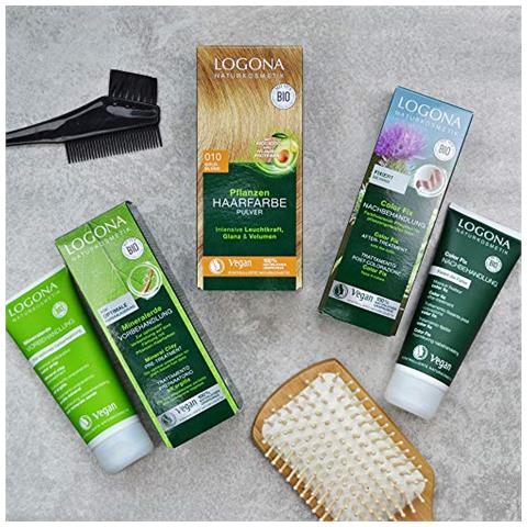 Logona Cosmetici Naturali Di Colore Fix Nachbehandlung Vegan Confezione Da (2 X 100 Ml)  - Foto 2
