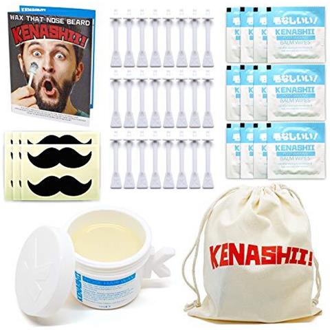 Nose Wax Kit 100 G Di Cera 24 Applicatori. Il Naso Kit Originale Migliore Depilazione Da. Ceretta Nose For Men Women. 12 Applicazioni 12 Post Ceretta Balm Salviette 12 Moustache Guardie. - Foto 4