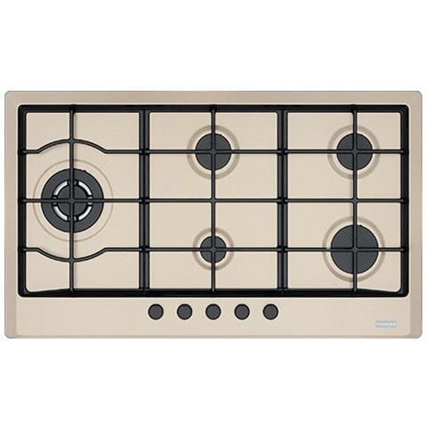 Piano Cottura Multi Cooking 900 FHM9054GLTCOAC a Gas 5 Fuochi Gas Colore Avena - Foto 6