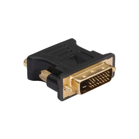 DVI-I male / VGA female, DVI-I, VGA, Maschio / femmina, Antracite, Oro, Plastica - Foto 1