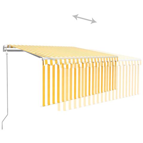 Tenda Automatica Parasole Led Sensorevento 3x2,5m Gialla Bianca - Foto 2