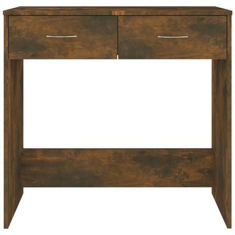 Scrivania Rovere Fumo 80x40x75 Cm In Legno Multistrato - Foto 2