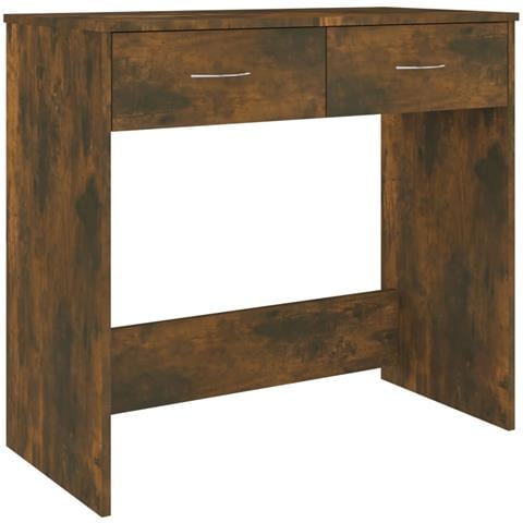 Scrivania Rovere Fumo 80x40x75 Cm In Legno Multistrato - Foto 1
