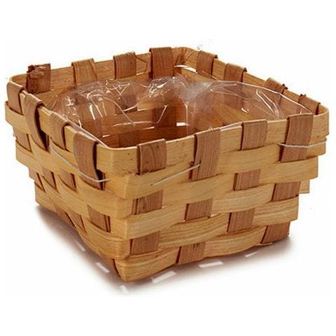 Vaso Quadrato Marrone Canna 18 X 9,5 X 18 Cm (24 Unità) - Foto 2