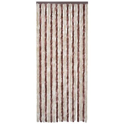 Tenda Antimosche Beige E Marrone Chiaro 100x200 Cm In Ciniglia - Foto 3