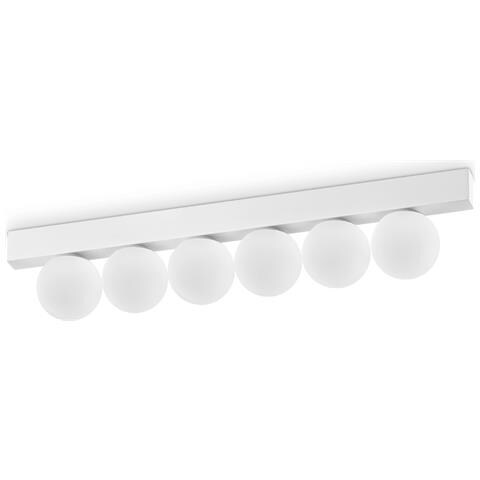 Plafoniera Contemporanea Ping Pong Metallo Bianco Led Integrato 18w 3000k Ip20 - Foto 1