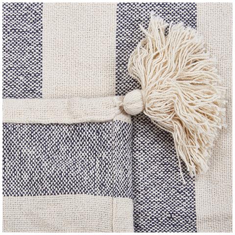 Coperta Namtar Cotone 125 X 150 Cm Bianco - Foto 2