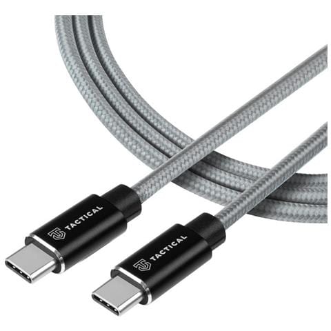 Cavo Dati E Ricarica Usb-c To Usb-c 100w Rope In Kevlar 1m Grey Per Smartphone - Foto 1