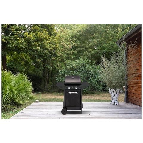 Barbecue A Gas 2 Bruciatori In Acciaio Con Ruote E Coperchio Con Termometro Xpert 100 L Plus - Foto 2