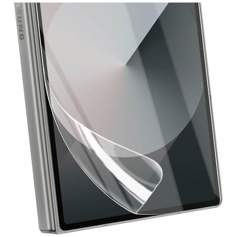 Film Schermo Interno Ed Esterno Per Galaxy Z Fold6 Idrogel Flessibile, Trasparente - Foto 5