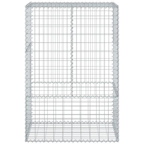 Cesto Gabbione Con Copertura 100x50x150 Cm In Ferro Zincato - Foto 3